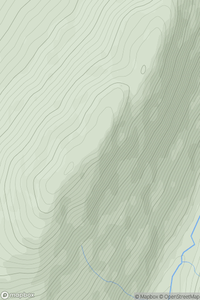 Thumbnail image for Creag Tharsuinn [Loch Fyne to Bute and the Firth of Clyde] showing contour plot for surrounding peak